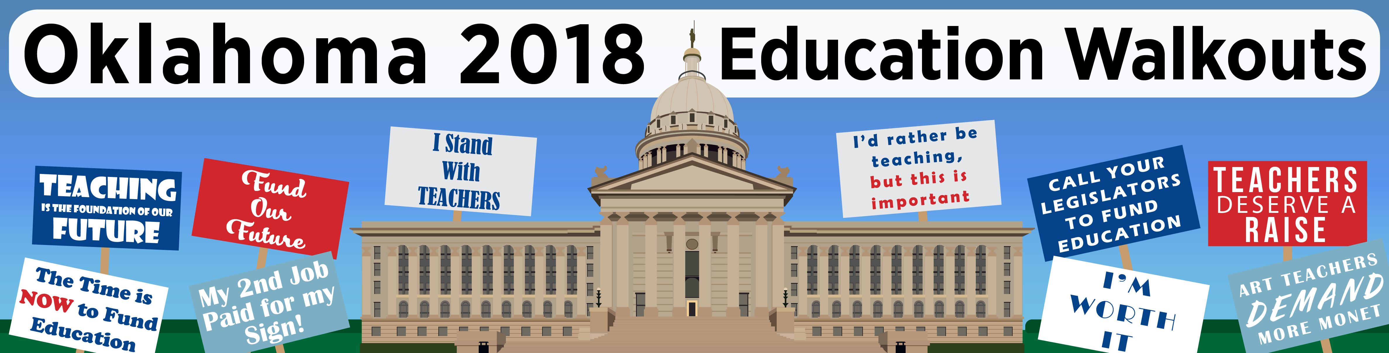 image of Oklahoma 2018 Education Walkouts: An Oral History Project