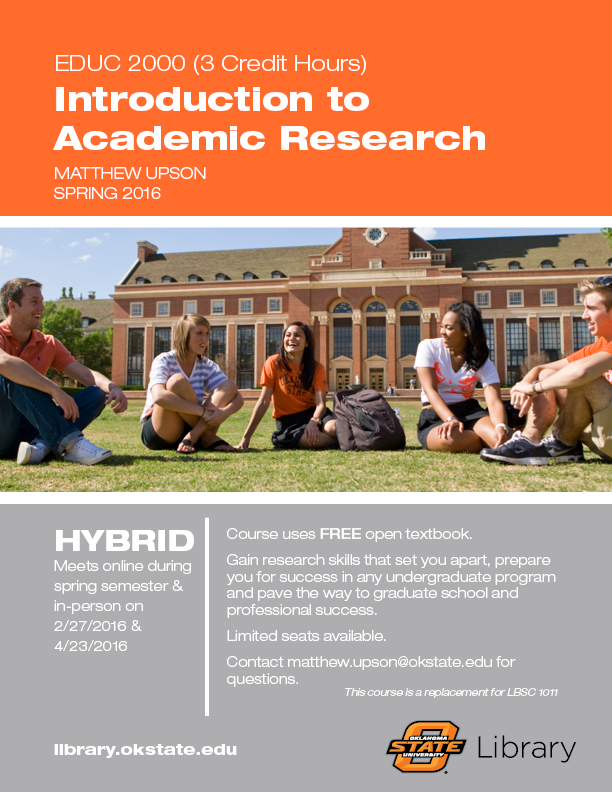 Image for Enrollment Open for Intro to Academic Research
