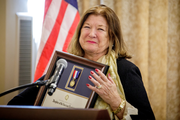 Image for State's first female graduate receives national honor