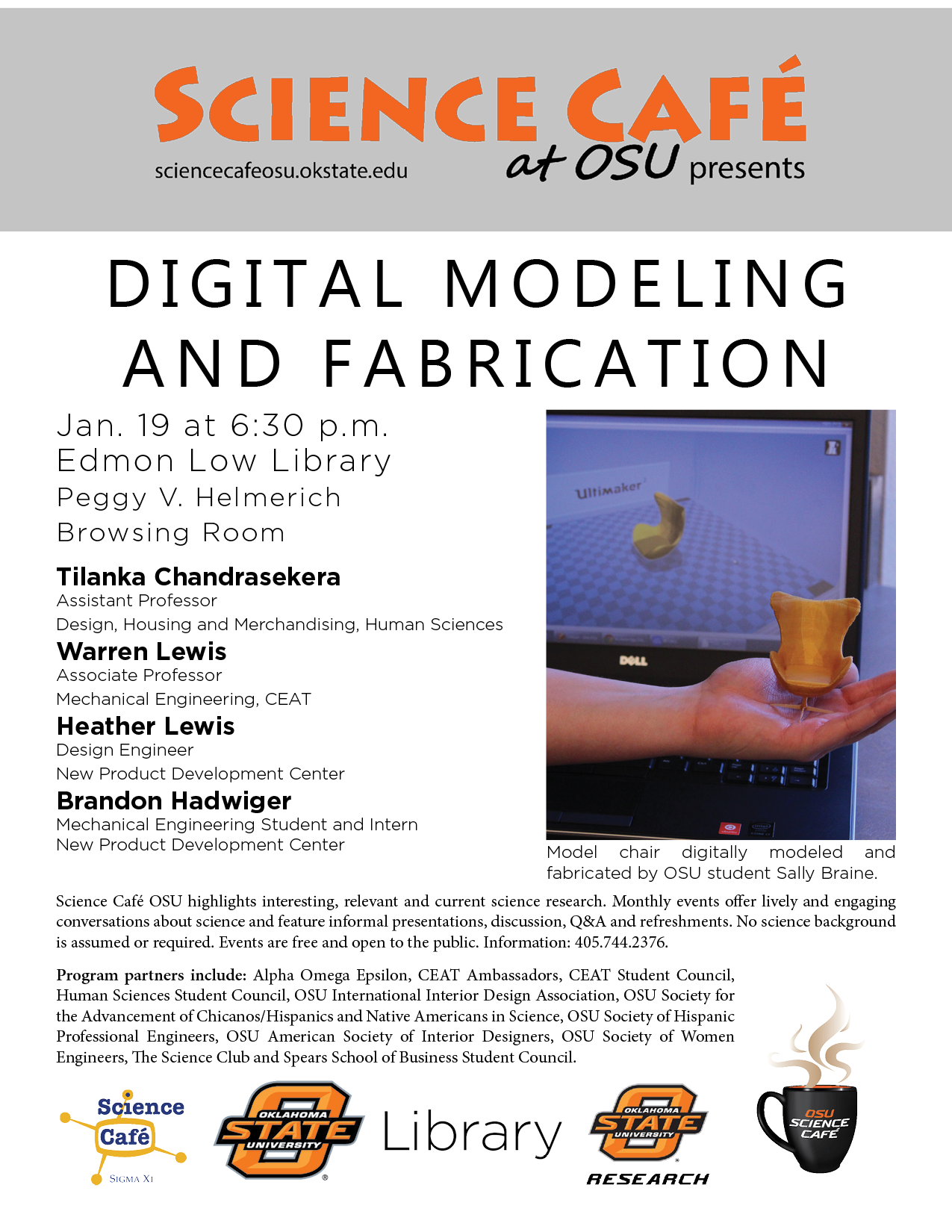Image for Science Cafe: Digital Modeling and Fabrication
