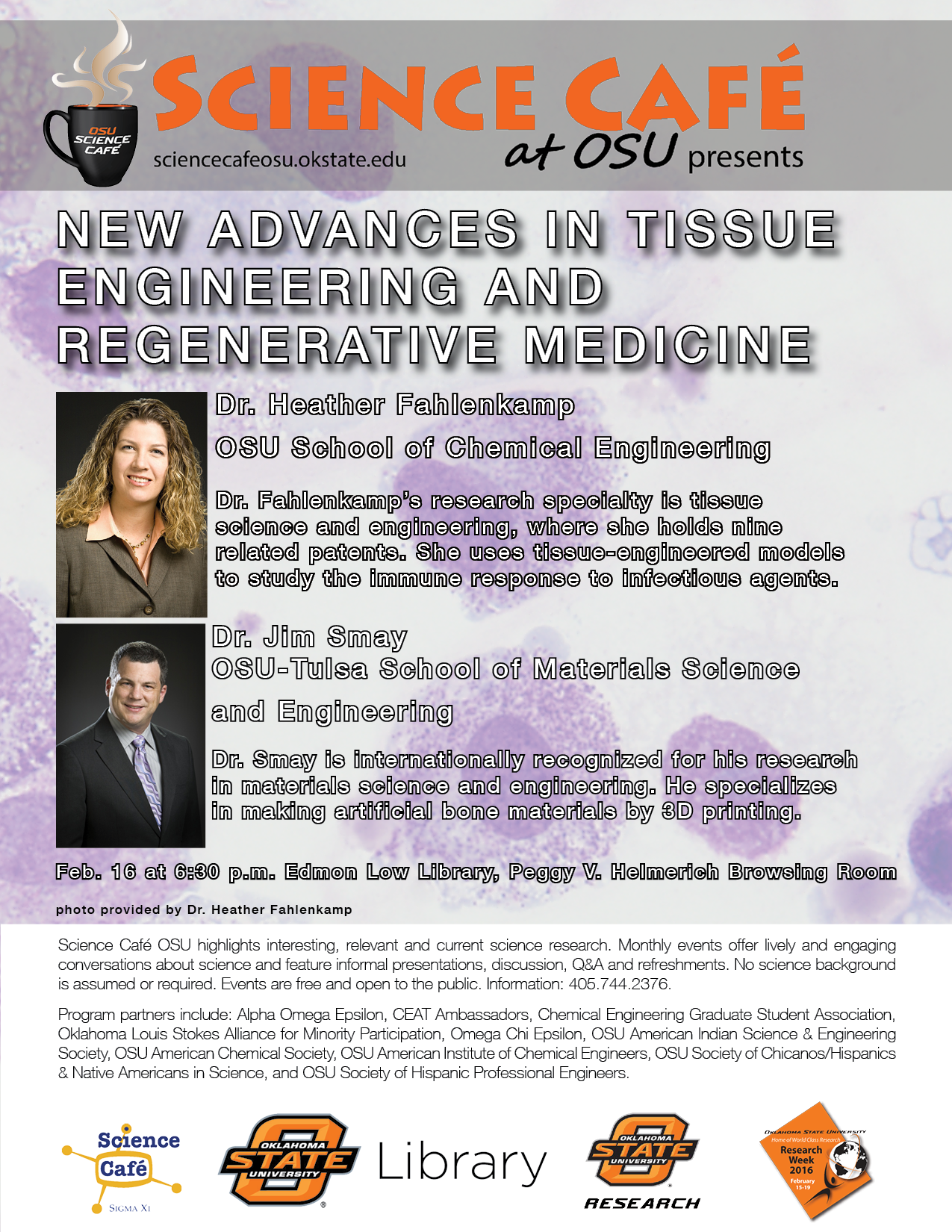 Image for Science Cafe: New advances in tissue engineering and regenerative medicine