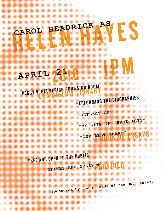 Image for First Person History with Carol Headrick as Helen Hayes