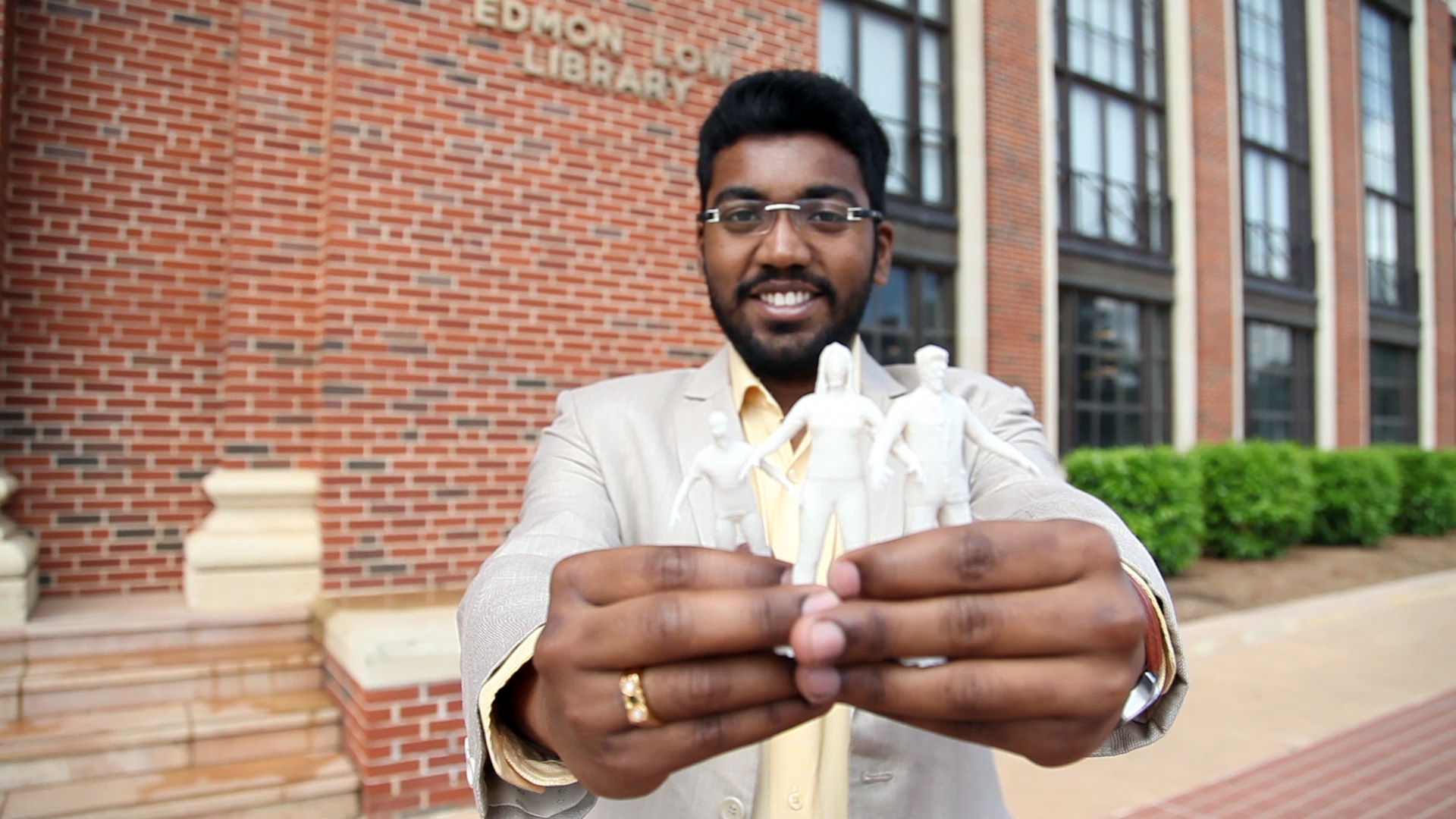 Deepak Kumar Duraivelu Rajmohan won first place in the 3D category of the inaugural Oklahoma State University Library Creativity Award. The competition is designed to encourage and reward the creative efforts of students at OSU by asking them to use techniques, skills and ideas learned during Tech Tuesday at 2 in the classroom or on their own.
