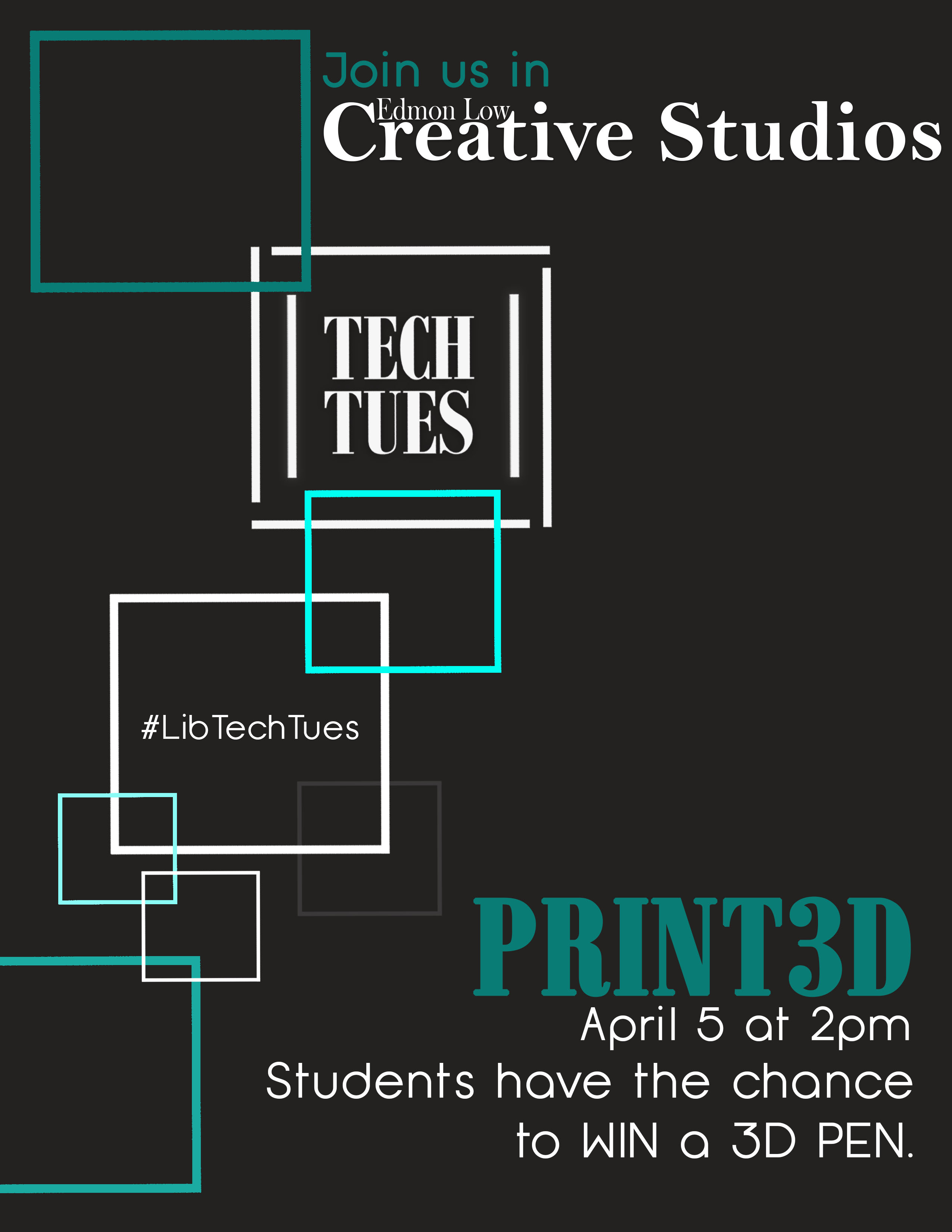 Image for Tech Tuesday at 2: PRINT3D