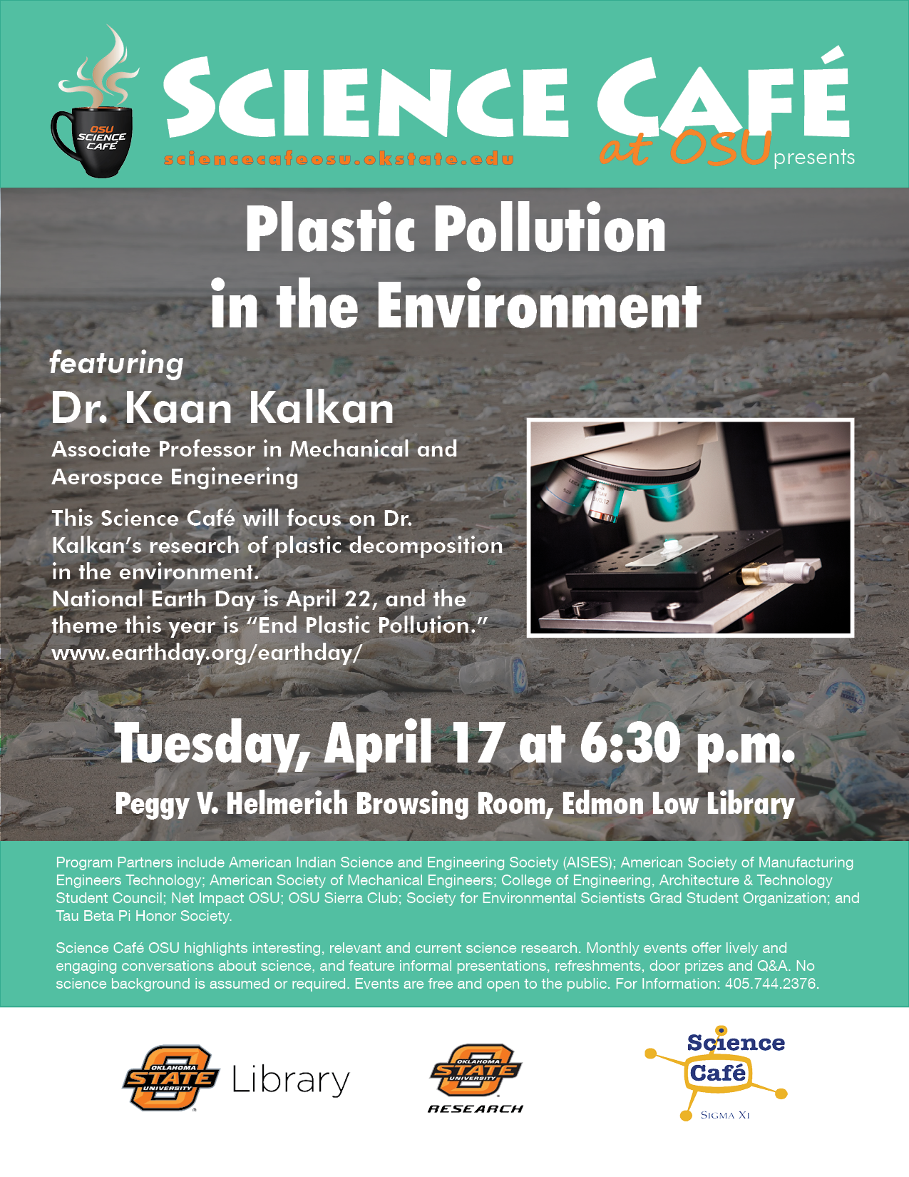 Image for Science Cafe: Plastic Pollution in the Environment