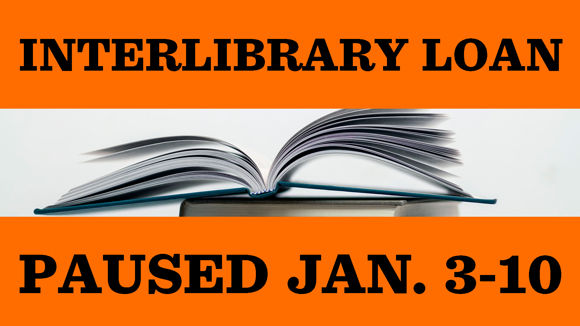 Image for Interlibrary loan planned outage begins Jan. 3